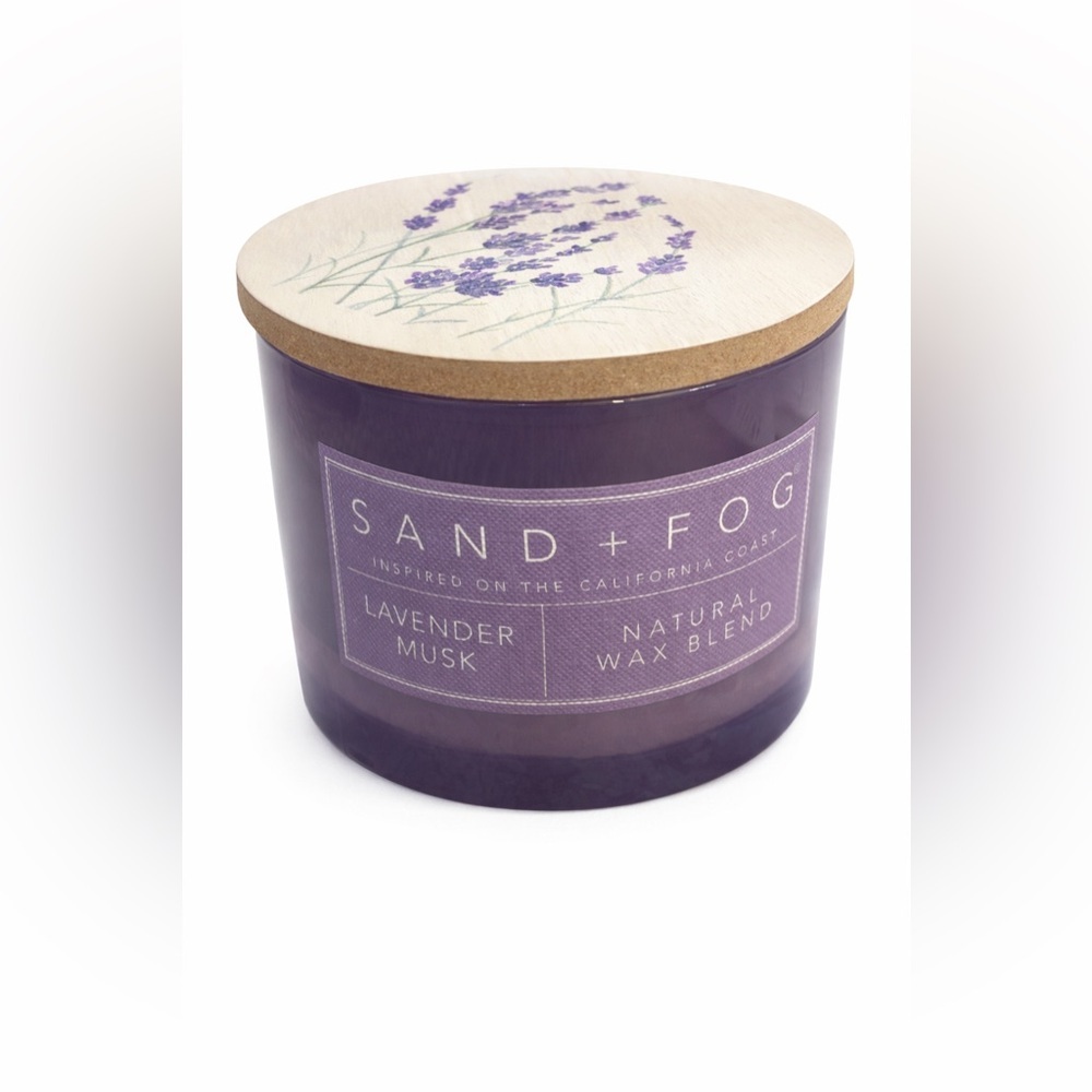 Sand + Fog Lavender Musk Natural Wax Candle - Purple